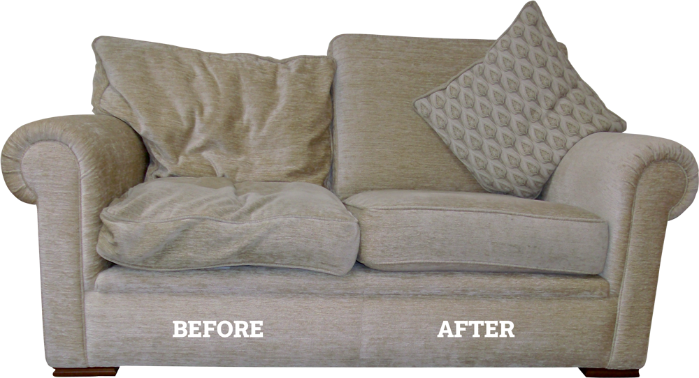 re plump sofa cushions